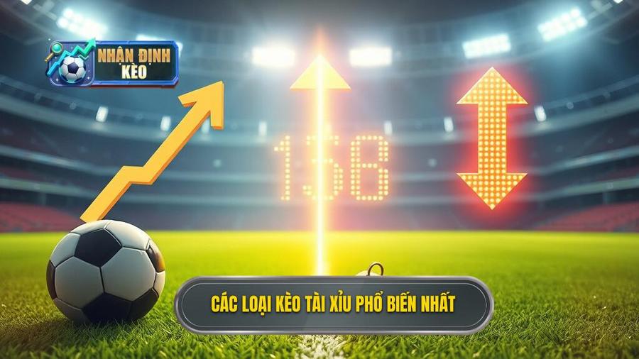 2. Các loại kèo tài xỉu phổ biến nhất